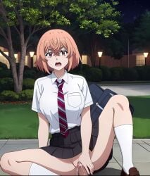 1boy 1boy1girl 1girls 2d ai_generated cum cum_in_pussy cum_inside female female_focus hinata_tachibana male male/female patreon penis_in_pussy public public_nudity public_sex ranway_(artist) school_uniform sex shocked skirt submissive_female tachibana_hinata tokyo_revengers uncensored upskirt vaginal_penetration