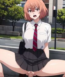 1boy 1boy1girl 1girls 2d ai_generated cum cum_in_pussy cum_inside female female_focus hinata_tachibana male male/female male_pov patreon penis_in_pussy pov public public_nudity public_sex ranway_(artist) school_uniform sex shocked skirt submissive_female tachibana_hinata tokyo_revengers uncensored upskirt vaginal_penetration