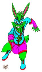 anthro big_bulge bulge male penis_bulge rabbit smutty_bunny_(character) solo thesmuttiestbeast