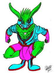 anthro big_bulge bulge male penis_bulge rabbit smutty_bunny_(character) solo thesmuttiestbeast