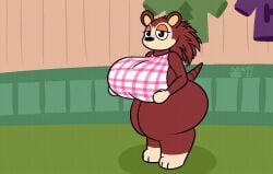 2022 animal_crossing animated anthro big_breasts big_nipples breast_expansion breast_growth breasts breasts_bigger_than_body breasts_bigger_than_head enormous_breasts expansion female gif gigantic_breasts hammerspace hidden_buxom huge_breasts huge_nipples hyper hyper_breasts impossible_clothes large_breasts massive_breasts mattthetooncat nintendo nipples sable_able tagme thick_thighs thighs