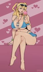 big_breasts blonde blonde_female blonde_hair blonde_hair_female galko heart oshiete!_galko-chan tagme voluptuous zpark