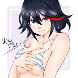 female female_only kill_la_kill matoi_ryuuko noboru_revista short_hair solo tagme white_skin