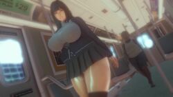 1boy 1girls 3d animated breasts dark-skinned_male fat_bastard fat_man from_behind grope_from_behind groping_breasts huge_breasts large_ass large_breasts loafers ozisan rape school_uniform schoolgirl sound tagme thick_ass thick_thighs thigh_grab thigh_sex thighjob train ugly_bastard ugly_man video voluptuous wide_hips