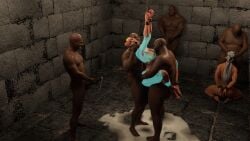 2girls 3d 5boys big_breasts chains dark-skinned_male enslaved_royal excessive_cum fellatio gangbang goddess kneeling kronika leash masturbation mexis49 mortal_kombat mortal_kombat_11 rape runny_makeup sindel slave thick_thighs