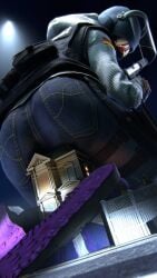 80lines big_ass blonde_hair german giantess gun helmet house huge_ass iq_(rainbow_six) jeans military military_uniform rainbow_six rainbow_six_siege tactical_gear tactical_vest taller_female taller_girl weapon