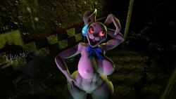 16:9 3d animatronic big_penis bodily_fluids burntrap clothed clothing erect_nipples erection erection_under_clothing female five_nights_at_freddy's five_nights_at_freddy's_3 genitals hi_res human hybrid kfgira machine male mammal nervous nipple_outline nipples penis pre_sex robot scottgames solo spying sweat the_mimic_(fnaf) vanny vanny_(fnaf) video_games widescreen