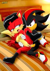 anal archie_comics bbmbbf furry li_moon mobius_unleashed palcomix sega shadow_the_hedgehog sonic_(series)