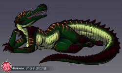 1girls alligator alligator_girl anthro breasts completely_nude completely_nude_female crocodilian female furry nipples nude nude_female predaguy scalie tagme tail