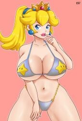 1girls 2022 alternate_body_size alternate_breast_size artist_name artist_signature big_breasts big_legs big_lips big_thighs bikini bimbo bimbo_lips blonde_hair blue_eyes bra breasts busty cameltoe child_bearing_hips cleavage crown earrings eyelashes female female_focus female_only finger_to_mouth gummslime hi_res high_resolution highres huge_breasts huge_legs huge_thighs kero2099 legs lips lipstick looking_at_viewer makeup mario_(series) massive_breasts navel necklace nintendo one_eye_closed panties parted_lips partially_clothed pink_background pink_lips pink_lipstick plain_background ponytail posing princess princess_peach pussy_visible_through_clothes royalty seductive_look seductive_smile shiny_breasts simple_background single_female single_girl smile solo solo_female standing swimsuit text thick_lips thick_thighs thighs tied_hair voluptuous white_skin