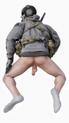 3d anus backsack balaclava bara call_of_duty feet gay gloves mask military modern_warfare muscular penis scrotum simon_riley socks soldier tactical_gear