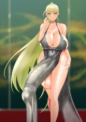 1futa balls big_balls big_breasts big_bulge big_penis breasts breasts_bigger_than_head bulge dress fujidmc12 futa_only futanari gigantic_penis green_eyes huge_balls huge_breasts huge_bulge huge_cock hyper hyper_balls hyper_penis light-skinned_futanari light_skin long_hair looking_at_viewer penis penis_to_the_knees solo solo_futa standing tagme testicles