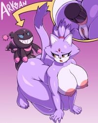 absurd_res all_fours anal anal_sex anthro arkman ass balls big_balls big_breasts big_butt big_penis black_body blaze_the_cat blue_eyes breasts chao_(sonic) curvy_figure dark_chao domestic_cat duo felid feline felis female female_penetrated flying from_behind_position genitals hi_res larger_female male male/female male_penetrating male_penetrating_female mammal nude penetration penis purple_background purple_body pussy sega sex sharp_teeth simple_background size_difference small_but_hung small_dom_big_sub smaller_male sonic_(series) sonic_the_hedgehog_(series) teeth thick_thighs voluptuous wide_hips yellow_eyes