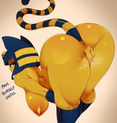 1girls 2022 absurd_res animal_crossing animal_ears ankha ankha_(animal_crossing) anthro anthro_only anus apple_butt areola armwear ashraely ass bent_over big_ass big_breasts big_butt black_eyes blue_hair breasts cat_ears cat_girl cat_humanoid cat_tail catgirl completely_nude dialogue domestic_cat egyptian english_text feline female female_anthro female_only frown fur furry furry_only genital_fluids genitals half-closed_eyes hi_res highres huge_ass huge_breasts innie_pussy large_breasts legwear long_tail looking_at_viewer looking_back mammal mostly_nude musk naked nintendo nipples no_humans nude nude_female only_female peach_pussy presenting presenting_anus presenting_hindquarters presenting_pussy pussy pussy_juice raised_tail sagging_breasts shiny shiny_skin short_hair sideboob simple_background solo striped_tail tail text thick_ass thick_thighs thighs triangular_anus uraeus vagina vaginal_juices wet_pussy wide_hips y_anus yellow_body yellow_fur