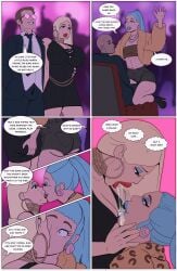 animated comic crossdressing cum_kiss cum_swap dominant_male gay manaomega sissy snowballing yaoi