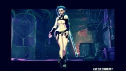 1girls 2021 3d animated arcane arcane_jinx armwear belt blue_eyes blue_hair boots breasts casual clothing crisisbeat explosion female female_only filter footwear human jinx_(league_of_legends) league_of_legends long_hair nipples pale_skin pubic_hair public pussy riot_games sloppygedits solo sound sound_edit sound_effects source_request tagme third-party_edit video weapon zaun_(city)