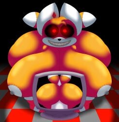 animate_inanimate assjob big_ass big_breasts creepy_smile creepypasta cyandrive98 fat female glowing_eyes hotdogging huge_ass huge_breasts monitor plushie sharp_teeth solo sonic_(series) tails_doll tailsko_doll