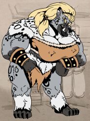 big_breasts female_anthro gnoll growth muscular_female tagme volkenfox