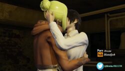 2girls 3d animated annie_leonhardt attack_on_titan blonde_hair clothed clothed_female female female_only femdom kissing large_breasts mikasa_ackerman mp4 no_sex rosemaph shingeki_no_kyojin sound tagme video yuri