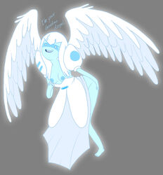 adventure_time angel angel_wings areola ass blue_skin breasts breasts_out butt dontfapgirl erect_nipples grabbing_own_ass guardian_angel_(adventure_time) nipples showing_ass straight_hair white_hair wings