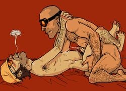 2boys 2d anal cumming cumming_from_anal_sex engineer engineer_(team_fortress_2) human human_male human_only male male_only prawnsy sniper sniper_(team_fortress_2) team_fortress_2 yaoi