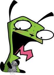 1girls background blush canine color costume cum female female_only flush flushed gir_(invader_zim) invader_zim leaking leg_up looking_down nickelodeon nose open_eyes open_mouth pussy pussy_juice robot rule_63 smooth_skin solo tongue tongue_out vagina vulva wet white_background zipper