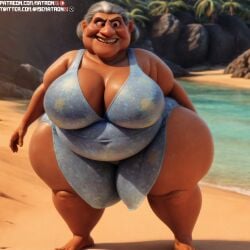 1girls 4k abuelita_(coco) ai_generated bbw beach belly belly_button big_ass big_belly big_butt breasts cellulite coco_(movie) disney elena_rivera female female_only gilf granny highres hips huge_breasts huge_hips large_ass large_breasts massive_thighs matronai_(artist) mature mature_female mature_woman obese obese_female old older_female overweight overweight_female patreon patreon_username pinup pixar solo solo_female solo_focus ssbbw stable_diffusion swimsuit thick_legs thick_thighs thighs twitter_username wide_hips wrinkles