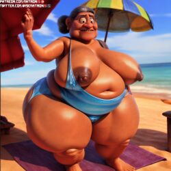 1girls 4k abuelita_(coco) ai_generated areola areolae bbw beach belly belly_button big_ass big_belly big_butt breasts cellulite coco_(movie) disney elena_rivera female female_only gilf granny highres hips huge_breasts huge_hips large_areolae large_ass large_breasts massive_thighs matronai_(artist) mature mature_female mature_woman nipples obese obese_female old older_female overweight overweight_female patreon patreon_username pinup pixar solo solo_female solo_focus ssbbw stable_diffusion swimsuit thick_legs thick_thighs thighs twitter_username wide_hips wrinkles