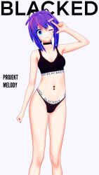 abused_paragon_(artist) blacked blacked_clothing commission female female_only koikatsu melody_(projektmelody) midriff projektmelody queen_of_spades solo solo_female virtual_youtuber vshojo