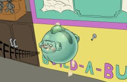 about_to_burst build-a-bear bulbasaur creaking full_body_inflation implied_popping inflation inflatus1932 near_bursting nintendo plushie pokemon ready_to_pop spherical_inflation stuffing_(material) sunken_limbs