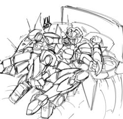 1boy1girl 2023 bed breath bumblebee_(transformers) duo kairito10 male/female penis pussy sex signature sketch smaller_male transformers vaginal_penetration windblade