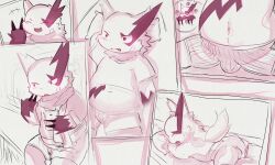 anthro bed bulge chubby_male clothed clothing furniture generation_3_pokemon hi_res hrsknekoneko male nintendo overweight overweight_male photo pokemon pokemon_(species) sleeping solo underwear underwear_only zangoose