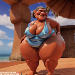 1girls 4k abuelita_(coco) ai_generated bbw beach belly belly_button big_ass big_belly big_butt breasts cellulite coco_(movie) disney elena_rivera female female_only gilf granny highres hips huge_breasts huge_hips large_ass large_breasts massive_thighs matronai_(artist) mature mature_female mature_woman nipple_bulge nipples obese obese_female old older_female overweight overweight_female patreon patreon_username pinup pixar solo solo_female solo_focus ssbbw stable_diffusion swimsuit thick_legs thick_thighs thighs twitter_username wide_hips wrinkles