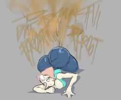 1girls ass big_ass big_breasts breasts bubble_butt fart fart_cloud fart_fetish farting female jean_shorts pearl_(steven_universe) solo steven_universe zevix zvxdirty