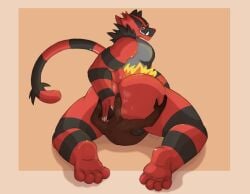 anal anthro anus ass balls big_butt black_anus bodily_fluids canid canine canis deep_rimming digital_media_(artwork) dominant dominant_male duo facesitting fangs felid fire fur gay generation_7_pokemon genitals hand_on_butt hand_on_head hi_res incineroar larger_male looking_back looking_pleasured male male/male male_only mammal multicolored_body multicolored_fur musk_clouds nintendo nose_to_anus nude oral paws pokemon pokemon_(species) pressed_against puffy_anus raised_tail rear_view rimming sex sillywerwolf sitting_on_another size_difference smaller_male smothering submissive submissive_male sweat sweatdrop sweaty_anus sweaty_balls sweaty_butt sweaty_genitalia tail teeth wolf