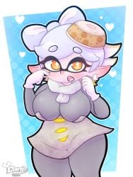 big_breasts clothed cute danidrawz female female_only marie_(splatoon) nintendo no_bra not_porn splatfest splatoon splatoon_3