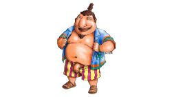 belly brown_hair fat fat_man male male_only nickelodeon overweight penis peterdamart rocket_power solo tito_makani