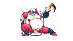 bald balls belly big_belly clothed earthquake_(samurai_shodown) fat fat_man male male_only moobs nipples obese obese_male overweight overweight_male penis peterdamart samurai_shodown