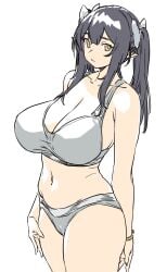 big_breasts breasts female houtengeki huge_breasts thick_thighs wide_hips