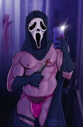 beifongbussy blood dead_by_daylight ghostface ghostface_(scream) horror male_focus male_only murder scream solo_male