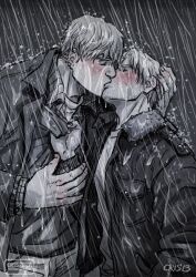 2boys blush cheating_boyfriend crisart gay holding hulkling kissing male male/male male_only marvel raining speed_(young_avengers) teddy_altman tommy_shepherd yaoi young_avengers