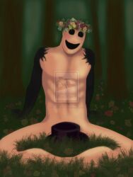 clothing creepy creepy_smile creepypasta deviantart looking_at_viewer male sitting smile solo splendorman