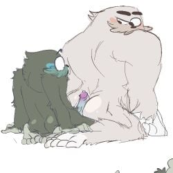 blush blushing cartoon_network charlie_(wbb) gay male/male male_only muscle muscles muscular muscular_male ralph_(wbb) sex size_difference tagme torquewintress we_bare_bears yaoi