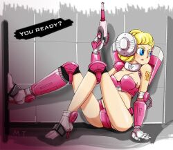 1girls arcee arcee_(g1) armor big_breasts blonde_hair blue_eyes female female_only gun high_heels humanformers humanized humanoid solo tagme tagme_(artist) transformers transformers_g1 unknown_artist