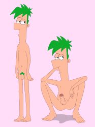 1boy disney disney_channel ferb_fletcher green_hair male male_only phineas_and_ferb pines