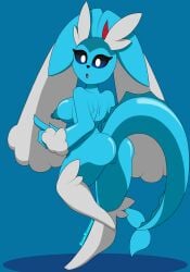 1girls anthro anus ass breasts female female_focus female_only fur furry furry_only fusion looking_at_viewer looking_back lopunny nintendo nipples pokémon_(species) pokemon pokemon_(species) pokephilia pussy samrunner small_waist tail thick_thighs thighhighs thighs vaporeon vaporunny waist