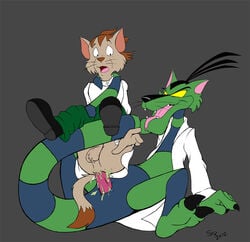 dr_n_zyme dr_viper ian_r_soulfox_(artist) kooshmeister male_only swat_kats tagme