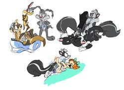 anthro calamity_coyote coyote elmyra_duff furry human ishoka looney_tunes mammal smooth_fur tiny_toon_adventures wile_e._coyote