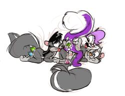 fifi_la_fume ishoka purple_fur tagme tiny_toon_adventures