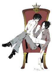 gay katekyo_hitman_reborn kyoya_hibari male_only mukuro_rokudo tagme yaoi